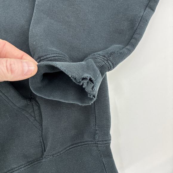 Vintage Spitfire Hoodie Men Medium Black Faded Distressed Embroidered Skate Y2K - Picture 6 of 13